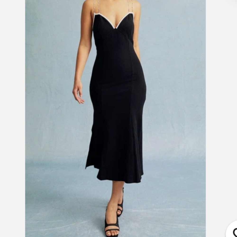 RIHOAS Pearl Strap Dress